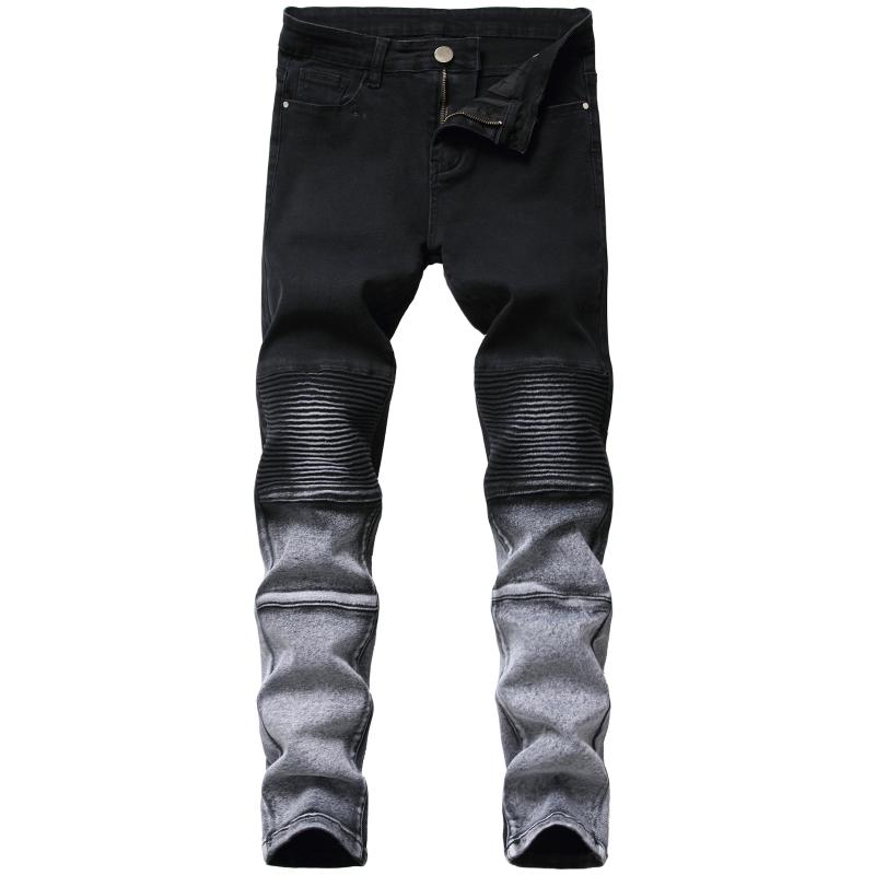 Men's Jeans Men Stretch Slim Black Small Feet Trend Brand High-quality Pleated Motorcycle Pants
Men's Jeans Men Stretch Slim Black Small Feet Trend Brand High-quality Pleated Motorcycle Pants