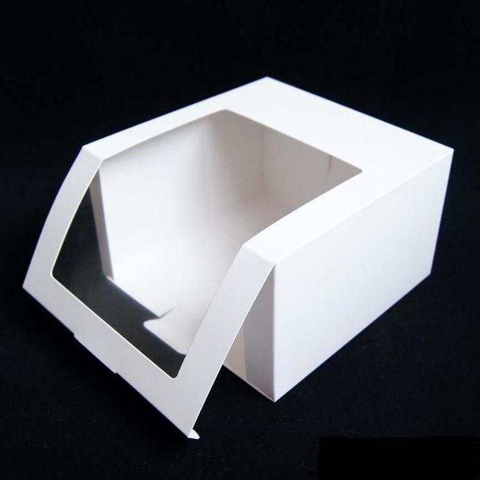 100pcs Paper Hat Box With PVC Window Baseball Cap Beret Party Packing Boxes Gift Packaging SN3468 Wrap