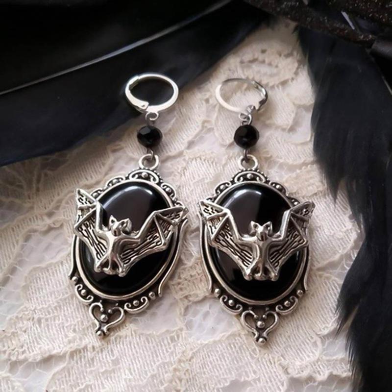 Dangle & Chandelier Halloween Gifts Punk Bat Earrings Black Crystal Drop Big Long Fashionable Animal Jewelry For Women Girls Teens Wholesale
Dangle & Chandelier Halloween Gifts Punk Bat Earrings Black Crystal Drop Big Long Fashionable Animal Jewelry For Women Girls Teens Wholesale