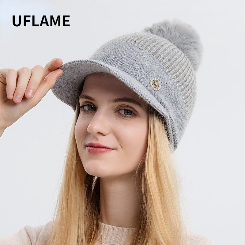 Berets Fashion Winter Knitted Woolen Hat Rhinestone Decoration Outdoor Warm And Cold Baseball Cap Fur Pom Skullies Beanies Caps, Black
Berets Fashion Winter Knitted Woolen Hat Rhinestone Decoration Outdoor Warm And Cold Baseball Cap Fur Pom Skullies Beanies Caps, Black