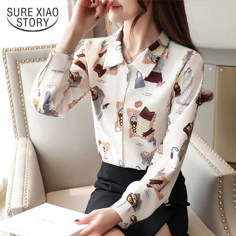 Long Sleeve V-Neck Print Chiffon Women Blouses and Tops Blusas Mujer Blouse Button Shirts for Women Tops Harajuku 7129 50 210527, Picture
Long Sleeve V-Neck Print Chiffon Women Blouses and Tops Blusas Mujer Blouse Button Shirts for Women Tops Harajuku 7129 50 210527, Picture
