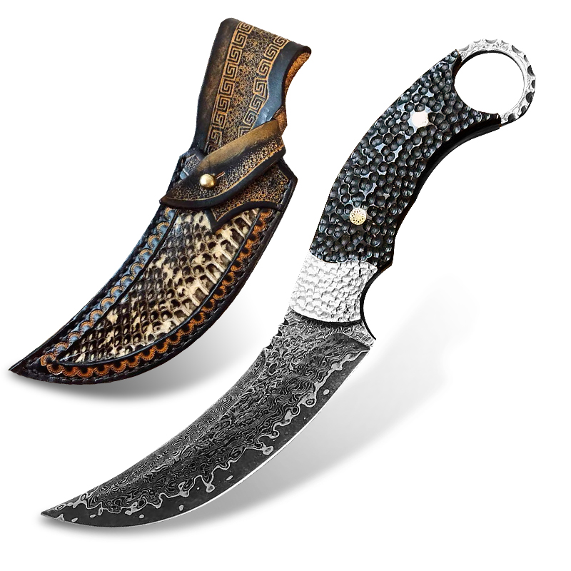 Forged Damascus Steel Knife Multipurpose Tactical Self-defense Knife Outdoor Camping Survival Knives Tool Handmade Practical EDC Fighting Fi
Forged Damascus Steel Knife Multipurpose Tactical Self-defense Knife Outdoor Camping Survival Knives Tool Handmade Practical EDC Fighting Fi