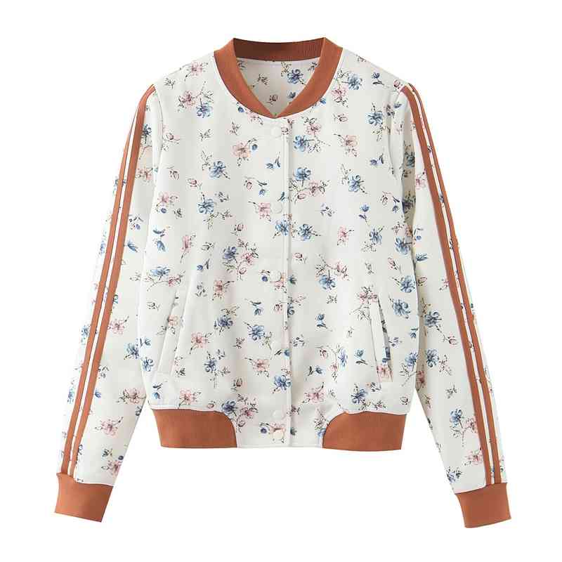 Casual Floral Jacket Women Coat Zipper Up Elegant Bomber Spring Outwear Coats Patchwork Clothing XZ2498 210525, White
Casual Floral Jacket Women Coat Zipper Up Elegant Bomber Spring Outwear Coats Patchwork Clothing XZ2498 210525, White