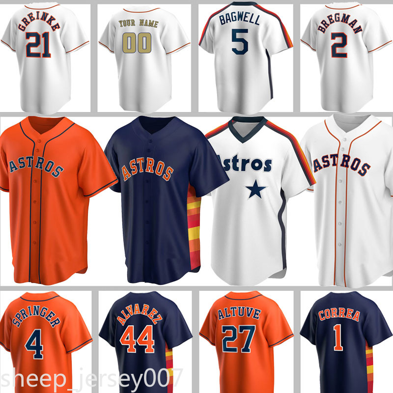 Custom 27 Jose Altuve Jerseys 5 Jeff Bagwell Craig Biggio Alex Bregman Justin Verlander Carlos Correa George Springer Houston Baseball, Blue;black
Custom 27 Jose Altuve Jerseys 5 Jeff Bagwell Craig Biggio Alex Bregman Justin Verlander Carlos Correa George Springer Houston Baseball, Blue;black