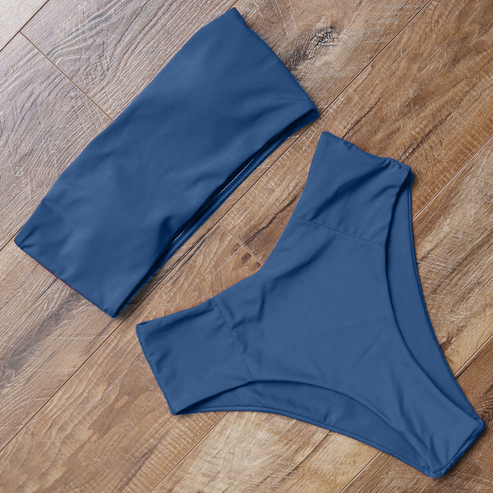 Bandeau Top Swimsuit Push Up Bikini Set 2021 Sexy High Waisted Solid Bathing Suit Summer Swimwear Women Beachwear Color Biquini, B1663ly
Bandeau Top Swimsuit Push Up Bikini Set 2021 Sexy High Waisted Solid Bathing Suit Summer Swimwear Women Beachwear Color Biquini, B1663ly