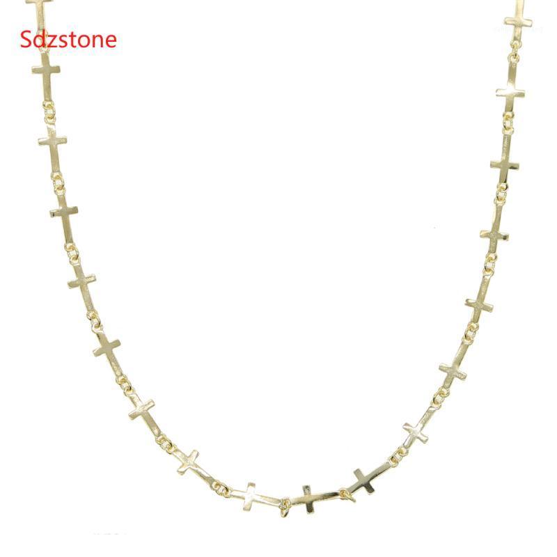 35+10cm Chain Fashion Female Cross Pendants Gold Color Pendant Necklace Jewelry For Men/Women Drop Chains
35+10cm Chain Fashion Female Cross Pendants Gold Color Pendant Necklace Jewelry For Men/Women Drop Chains