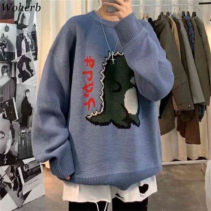 Man Women Cartoon Knitted Sweater Hit Color Loose Pullover Tops Harajuku Jacquard Knit Pullovers Jumper 210519, Black
Man Women Cartoon Knitted Sweater Hit Color Loose Pullover Tops Harajuku Jacquard Knit Pullovers Jumper 210519, Black