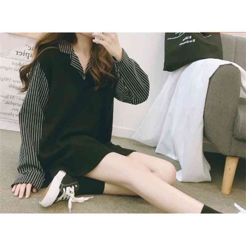 fall arrival women blouse fashion shirt long sleeve stripped office lady tops 210506