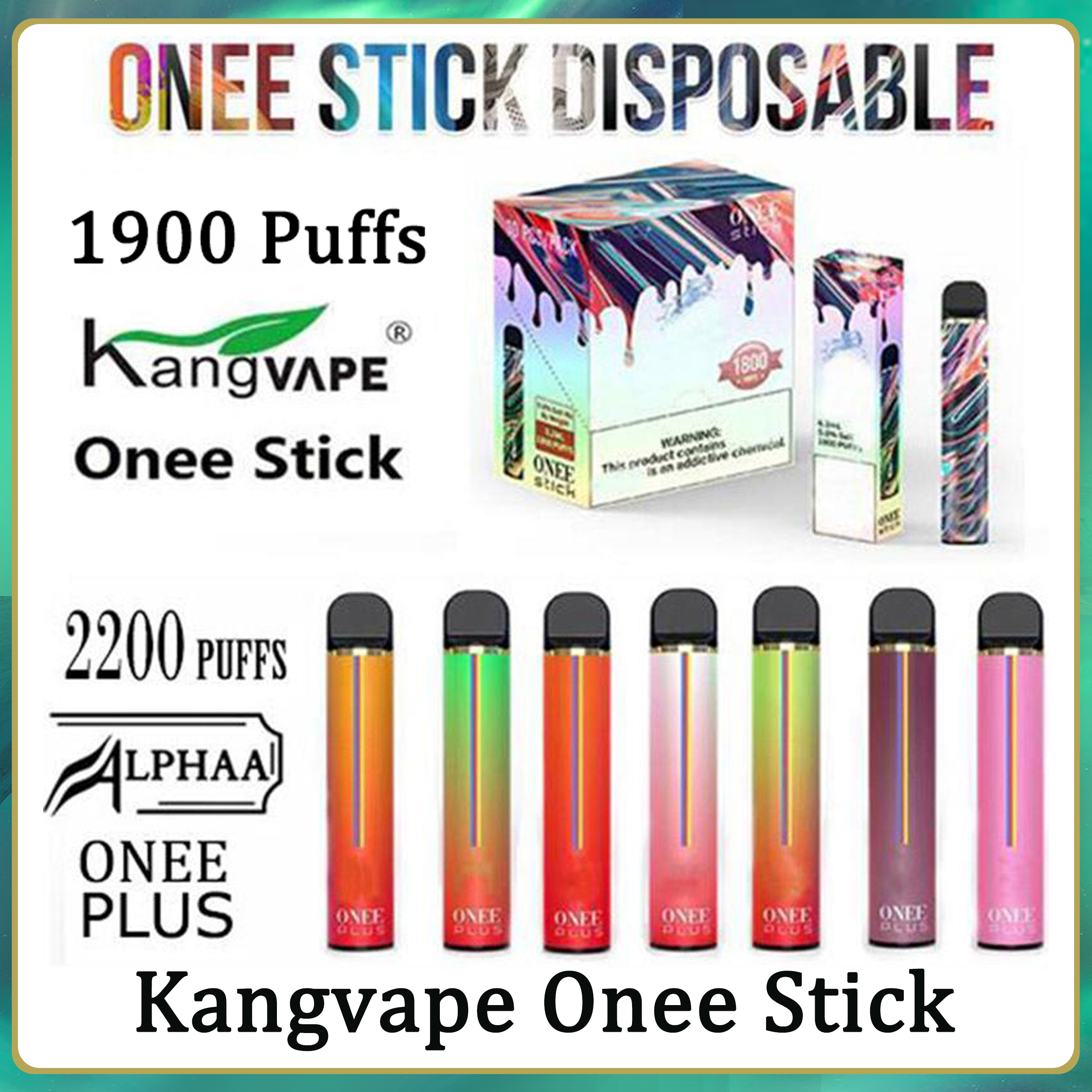 Kangvape Onee Stick E Cigarettes 1900 Puff 6.2ml And Alphaa Plus Vape Pen kit 2200 Puffs 8.5ml Disposable Pod Devices
Kangvape Onee Stick E Cigarettes 1900 Puff 6.2ml And Alphaa Plus Vape Pen kit 2200 Puffs 8.5ml Disposable Pod Devices