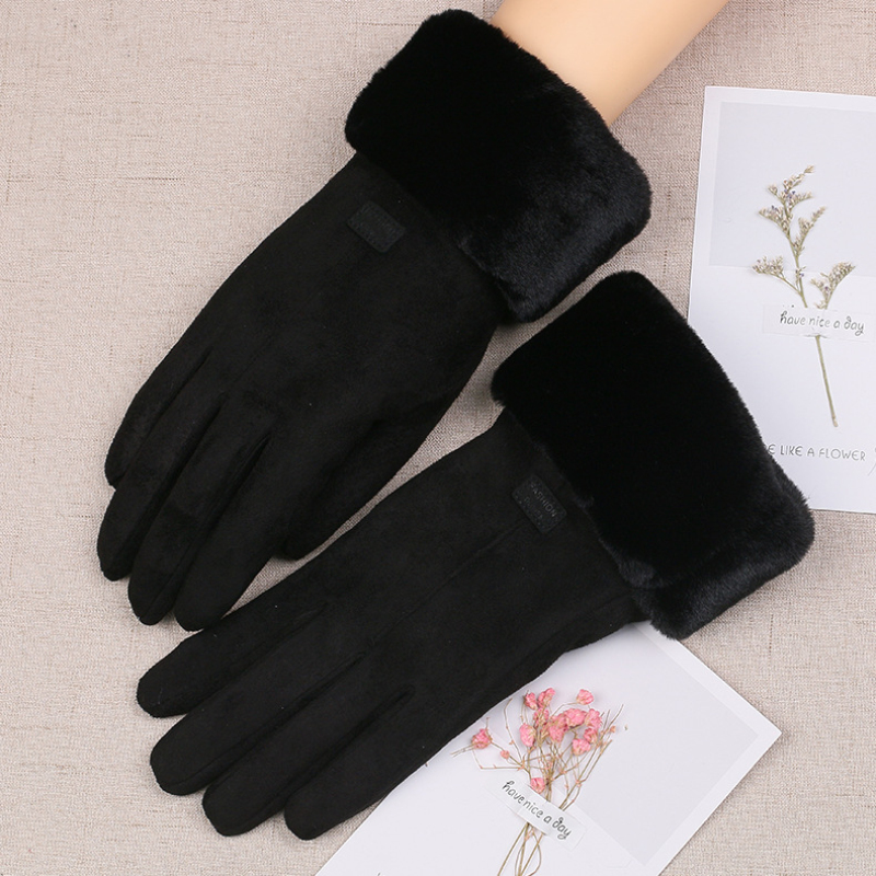 Winter Thicken Warm Luxury Women Soft Suede Fabric Gloves Touch Screen Driving Glove for Gift
Winter Thicken Warm Luxury Women Soft Suede Fabric Gloves Touch Screen Driving Glove for Gift