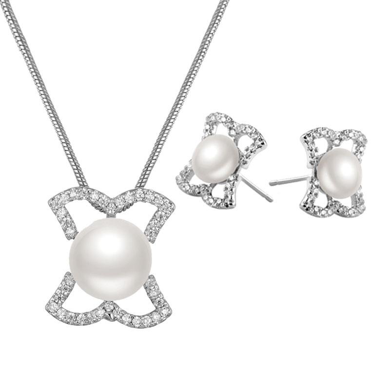 Earrings & Necklace Pearl Sets Women Trendy Pendant Chain Necklaces Bridal Jewelry For Zircon Wedding, As pic
Earrings & Necklace Pearl Sets Women Trendy Pendant Chain Necklaces Bridal Jewelry For Zircon Wedding, As pic