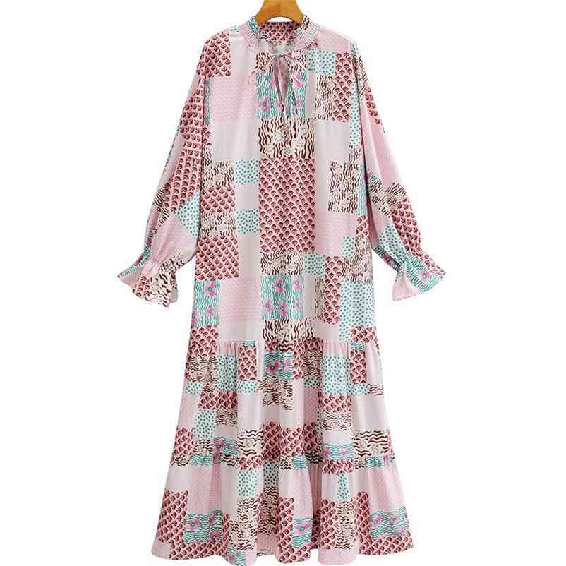 Summer Women Long Dress Fashion Ladies' V-neck long Sleeve Printed Dresses Female Streetwear 210524, Multi
Summer Women Long Dress Fashion Ladies' V-neck long Sleeve Printed Dresses Female Streetwear 210524, Multi