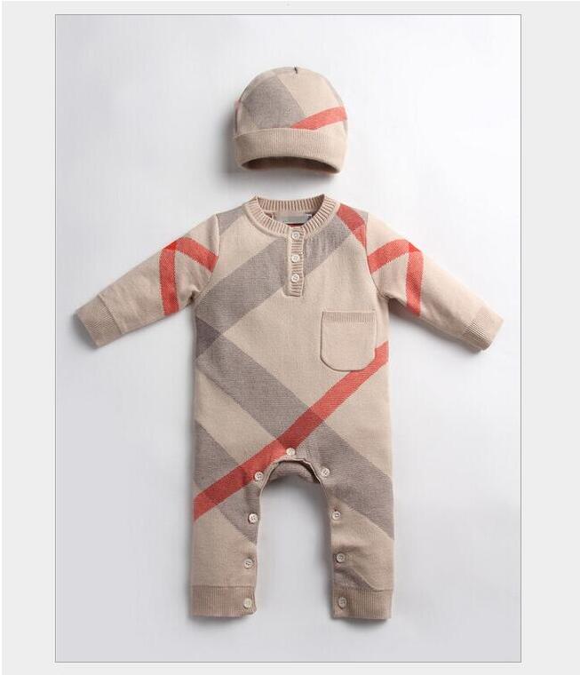 Autumn Winter Baby Knitting Rompers With Hats Infant Boys Girls Plaid Long Sleeve Jumpsuits Toddler Newborn Onesies Kids Romper, As picture
Autumn Winter Baby Knitting Rompers With Hats Infant Boys Girls Plaid Long Sleeve Jumpsuits Toddler Newborn Onesies Kids Romper, As picture