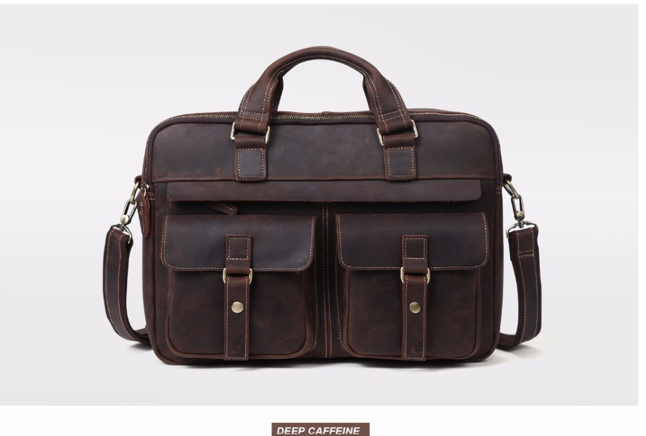 Designer- Men's Briefcase Leather Laptop Male Bag Business Computer Shoulder Bag Genuine Leather Crossbody Messenger Handbag 6360, 6360 brown
Designer- Men's Briefcase Leather Laptop Male Bag Business Computer Shoulder Bag Genuine Leather Crossbody Messenger Handbag 6360, 6360 brown