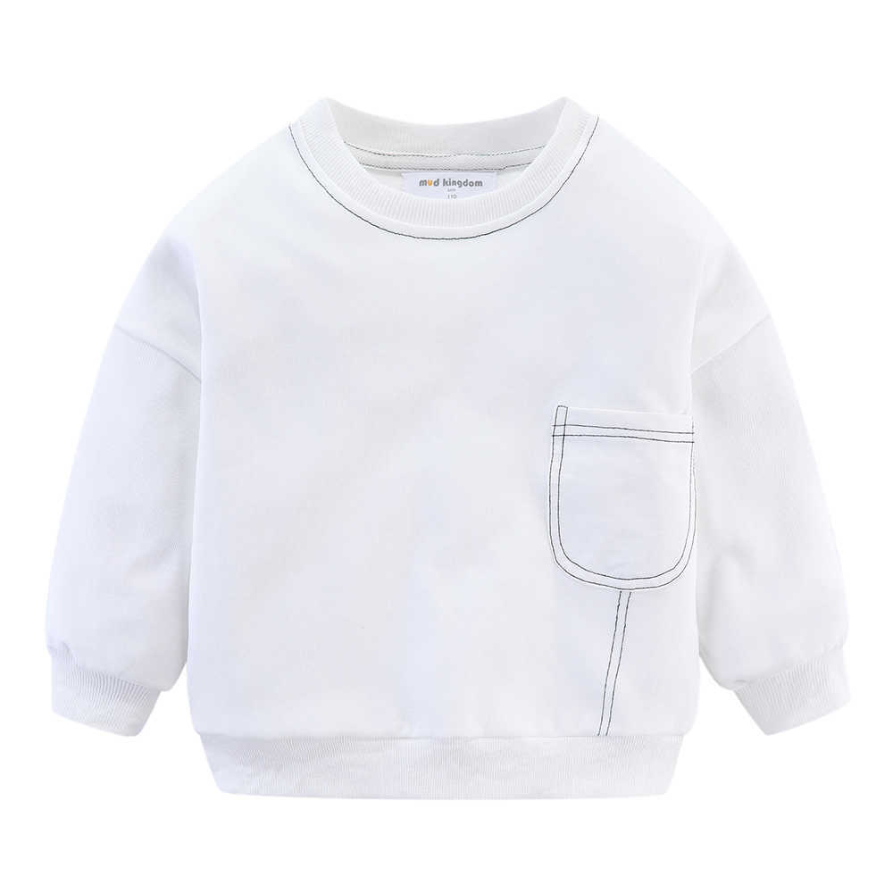 Mudkingdom Big Boys Fashion Sweatshirts Drop Shoulder Pocket Long Sleeve Solid Children Tops Clothes 210615