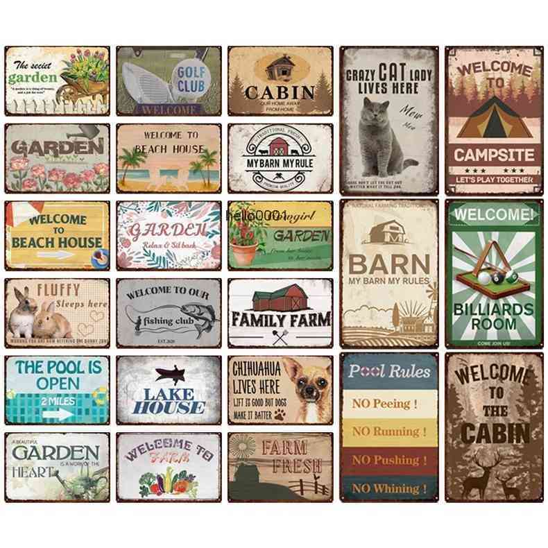 Flower Sign Garden Farmhouse Funny Signs Vintage Vegetables Metal Poster Cat Rabbit Painting Wall Decor Cafe Home Tin Platea
Flower Sign Garden Farmhouse Funny Signs Vintage Vegetables Metal Poster Cat Rabbit Painting Wall Decor Cafe Home Tin Platea