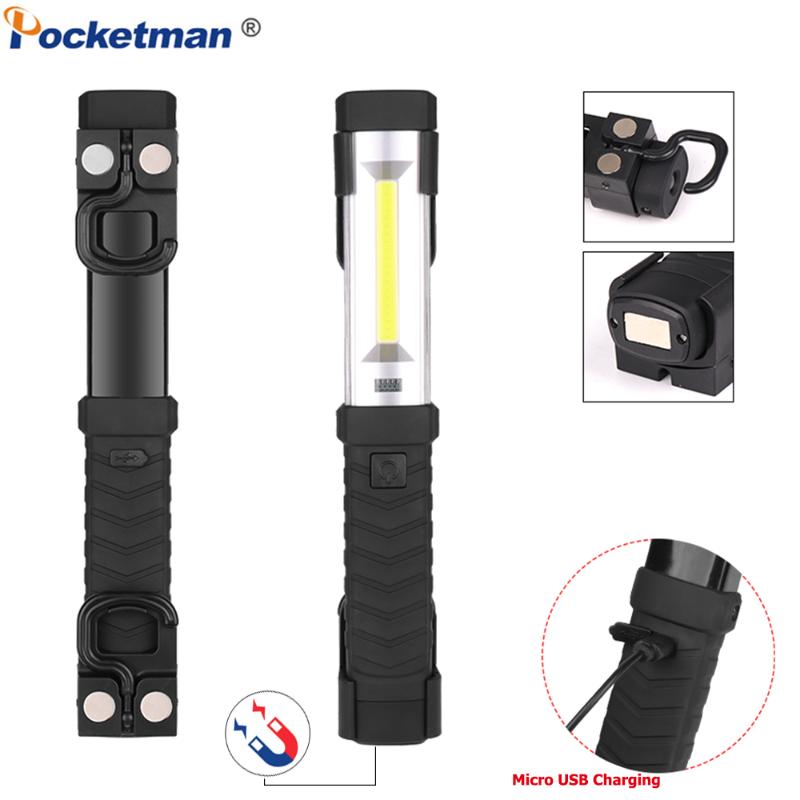 Magnetic COB+LED Work Light USB Rechargeable Torch Repair Lamp With Hook Portable Flashlights Torches
Magnetic COB+LED Work Light USB Rechargeable Torch Repair Lamp With Hook Portable Flashlights Torches