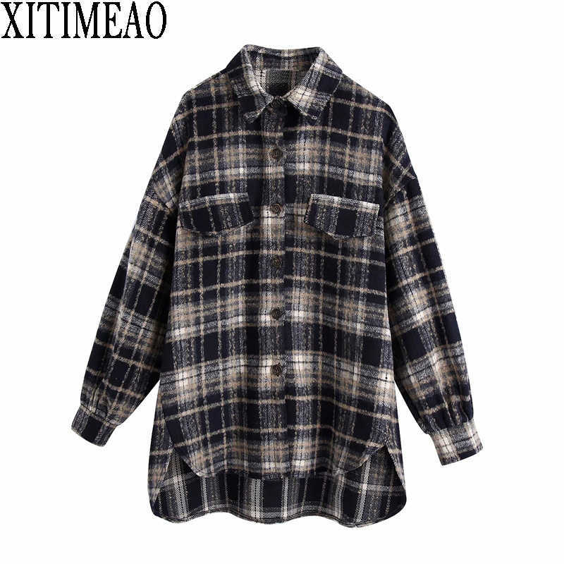 ZA Women Oversize Woolen Shirts Fashion Ladies Soft Thick Party Female Elegant Loose Tops Vintage Girls Chic 210604, As picture
ZA Women Oversize Woolen Shirts Fashion Ladies Soft Thick Party Female Elegant Loose Tops Vintage Girls Chic 210604, As picture