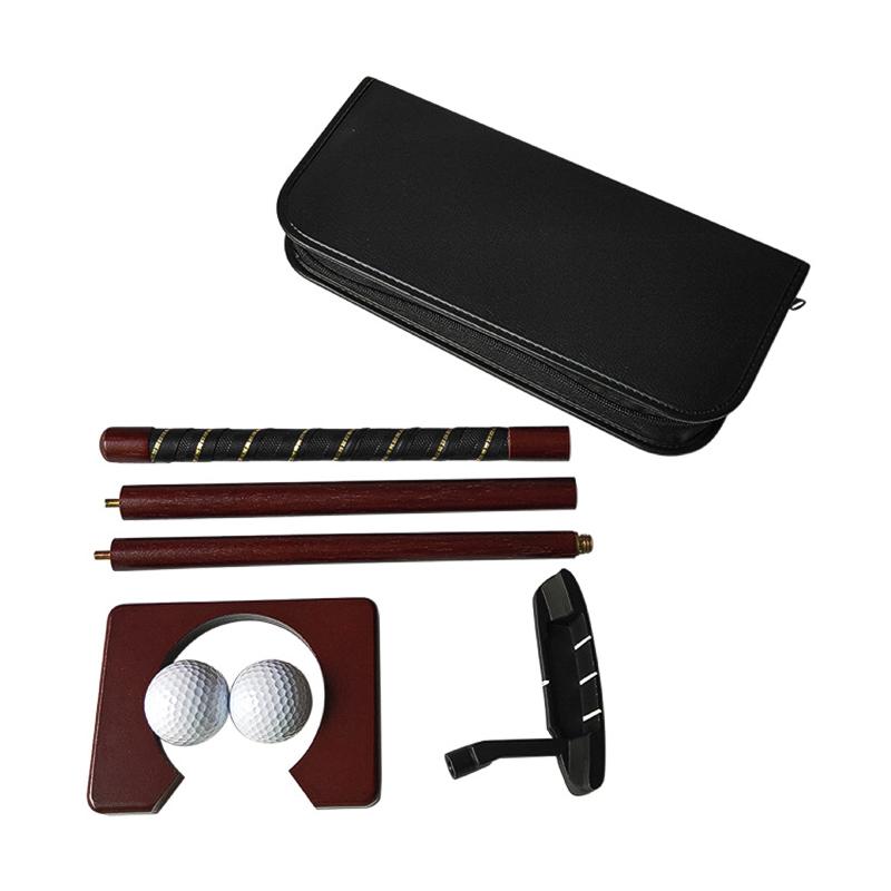 Complete Set Of Clubs PVC Golf Putter Sports Putting Training Aids Carry Case Travel Equipment Ball Holder Practice Mini Portable