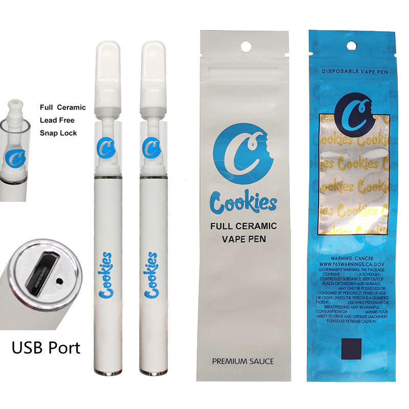 Cookies Rechargeable Full Ceramic Disposable Vape Pen 290mah Battery E-Cigarettes Cartridges Thick Oil 0.5ml 510 Thread with packaging bags hologram stickers
Cookies Rechargeable Full Ceramic Disposable Vape Pen 290mah Battery E-Cigarettes Cartridges Thick Oil 0.5ml 510 Thread with packaging bags hologram stickers