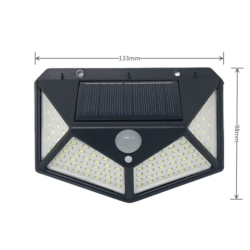 180 100 LED Solar Light Outdoor Solar Lamp with Motion Sensor Solar LED Light Waterproof Sunlight Powered for Garden Decoration