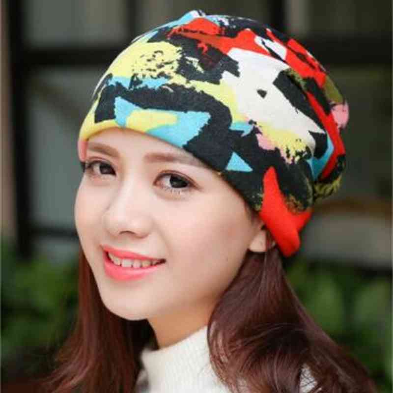 Hats Caps Women's Multifunctional Confinement Three Letter Pile Cover Chemotherapy