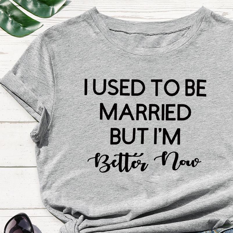 summer cool iused to be womens married but im better now letter print comfortable personality, White
summer cool iused to be womens married but im better now letter print comfortable personality, White