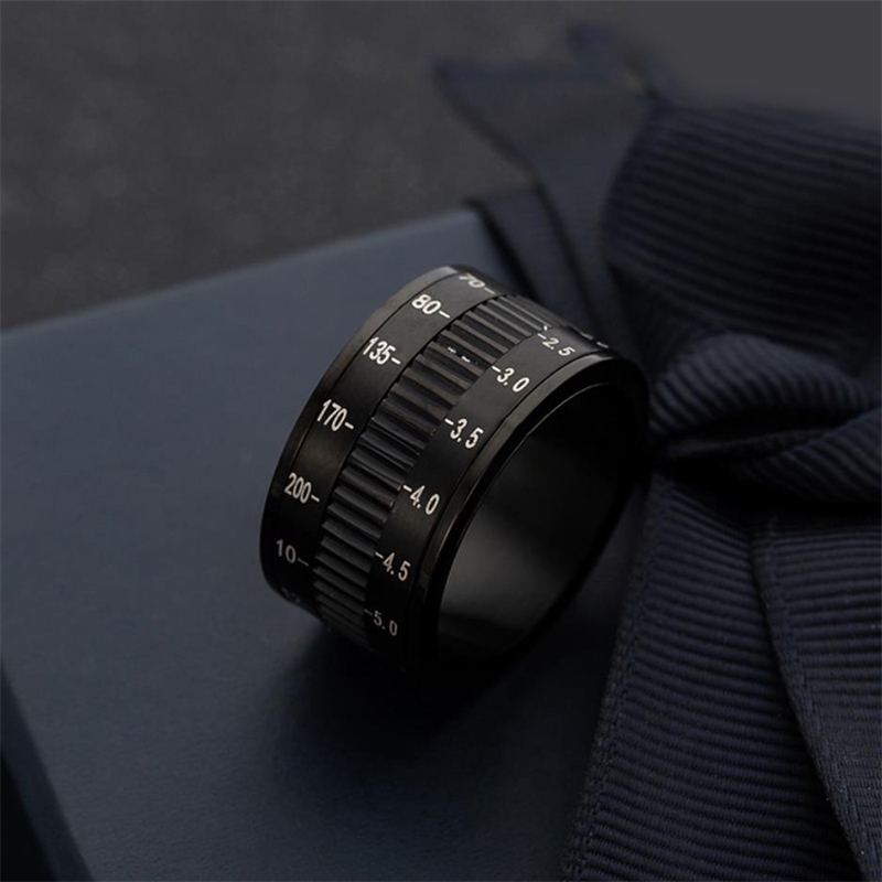 Rotatable Camera Lens 12mm Titanium Stainless Steel Rings For Trendy Men Jewelry 2020
Rotatable Camera Lens 12mm Titanium Stainless Steel Rings For Trendy Men Jewelry 2020