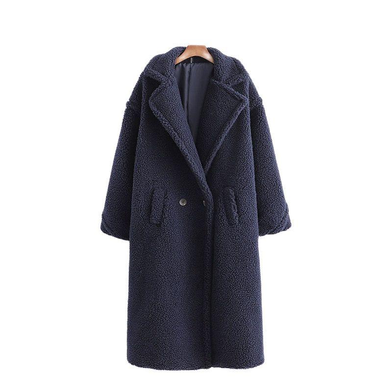 Women' Wool & Blends Autumn Winter Women Navy Blue Teddy Coat Stylish Female Thick Warm Cashmere Jacket Casual Girls Streetwear, As pic
Women' Wool & Blends Autumn Winter Women Navy Blue Teddy Coat Stylish Female Thick Warm Cashmere Jacket Casual Girls Streetwear, As pic
