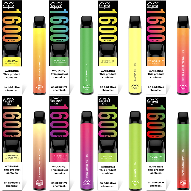 Australia Disposable Vape Puff XXL e cigarette mix flavors VapePen 1600 vapor wholesale price Puffs Bars Plus 1000mAh Cartridge
Australia Disposable Vape Puff XXL e cigarette mix flavors VapePen 1600 vapor wholesale price Puffs Bars Plus 1000mAh Cartridge