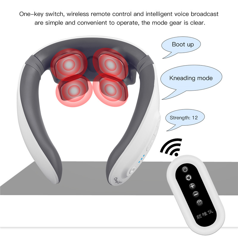 Professional Electric Neck Massager Wireless Cervical Massage Tool Hot Compress Vibrating Promote Blood Circulation Pain Relief
Professional Electric Neck Massager Wireless Cervical Massage Tool Hot Compress Vibrating Promote Blood Circulation Pain Relief