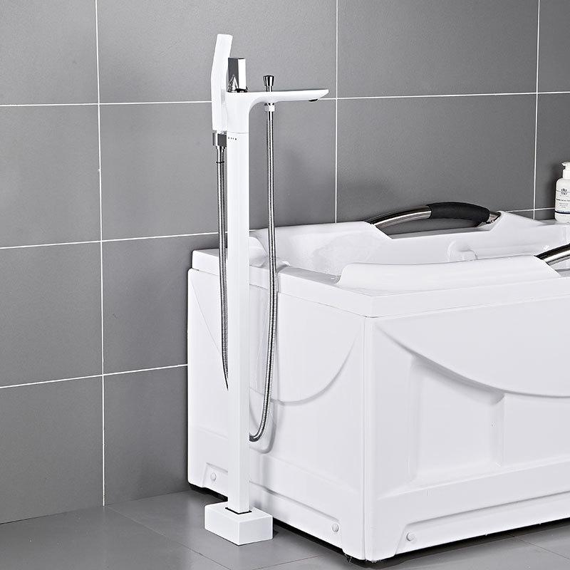 Bathroom Shower Sets Floor Mounted Bathtub Faucet Handheld Finish Free Standing Black White Water Mixer Taps Waterfull
Bathroom Shower Sets Floor Mounted Bathtub Faucet Handheld Finish Free Standing Black White Water Mixer Taps Waterfull