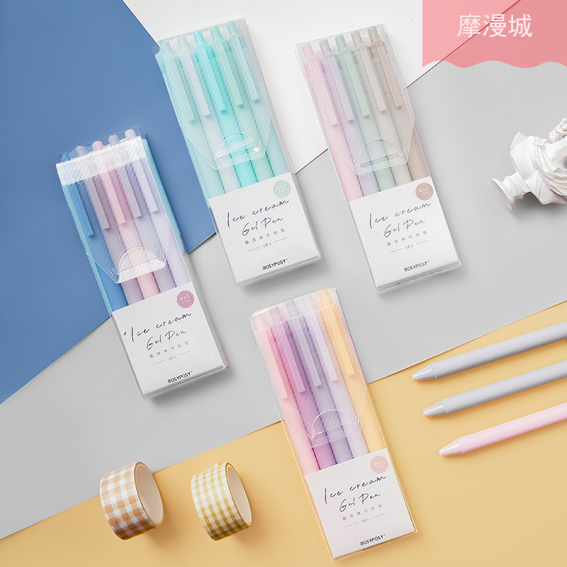 Neutral Rosyposy Pen Set Ice Cream Seri Simple and Frh Student Black Prs 5 Piec Into 4
Neutral Rosyposy Pen Set Ice Cream Seri Simple and Frh Student Black Prs 5 Piec Into 4