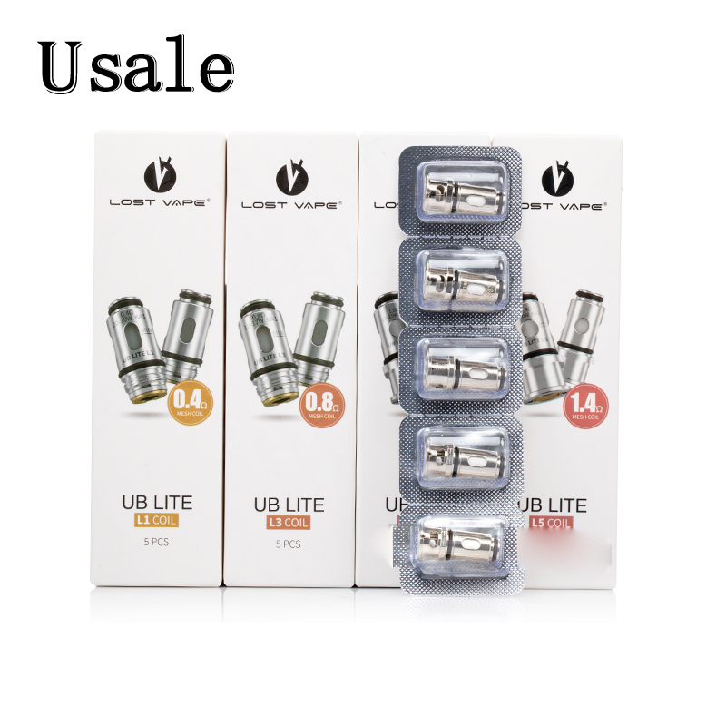 Lost Vape UB Lite Coils 0.4ohm L1 0.8ohm L3 1.4ohm L5 1.0ohm L6 Replacement Coil Head For Ursa Mini Quest Pod Kit 100% Original
Lost Vape UB Lite Coils 0.4ohm L1 0.8ohm L3 1.4ohm L5 1.0ohm L6 Replacement Coil Head For Ursa Mini Quest Pod Kit 100% Original