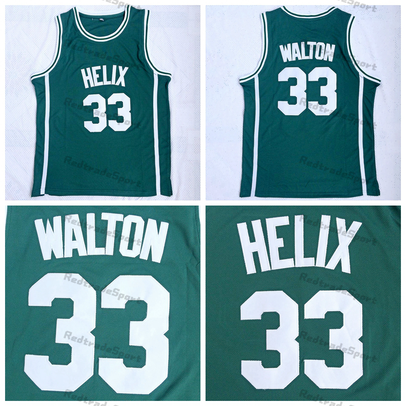 Mens Vintage 33 Bill Walton Helix High School Jersey Green Basketball Jerseys Stitched Shirts -XXL 
Mens Vintage 33 Bill Walton Helix High School Jersey Green Basketball Jerseys Stitched Shirts -XXL
