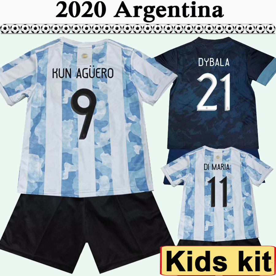 2020 MESSI DI MARIA HIGUAIN Kids Kit Soccer Jerseys Argentina National Team DYBALA Boy Home Away Football Shirt AGUERO Short Child Uniforms, Black
2020 MESSI DI MARIA HIGUAIN Kids Kit Soccer Jerseys Argentina National Team DYBALA Boy Home Away Football Shirt AGUERO Short Child Uniforms, Black