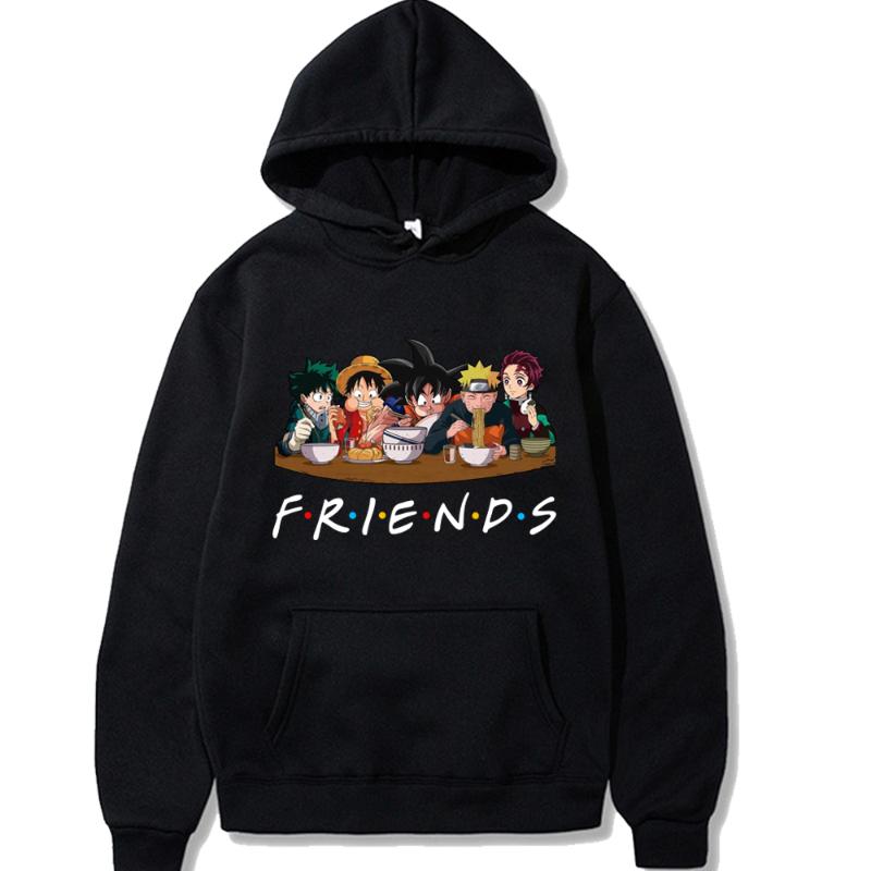 Men's Hoodies & Sweatshirts Anime Sasuke My Hero Academia One Piece Kids Friends Cotton Oversized Harajuku Casual Men/Women, Black 
Men's Hoodies & Sweatshirts Anime Sasuke My Hero Academia One Piece Kids Friends Cotton Oversized Harajuku Casual Men/Women, Black
