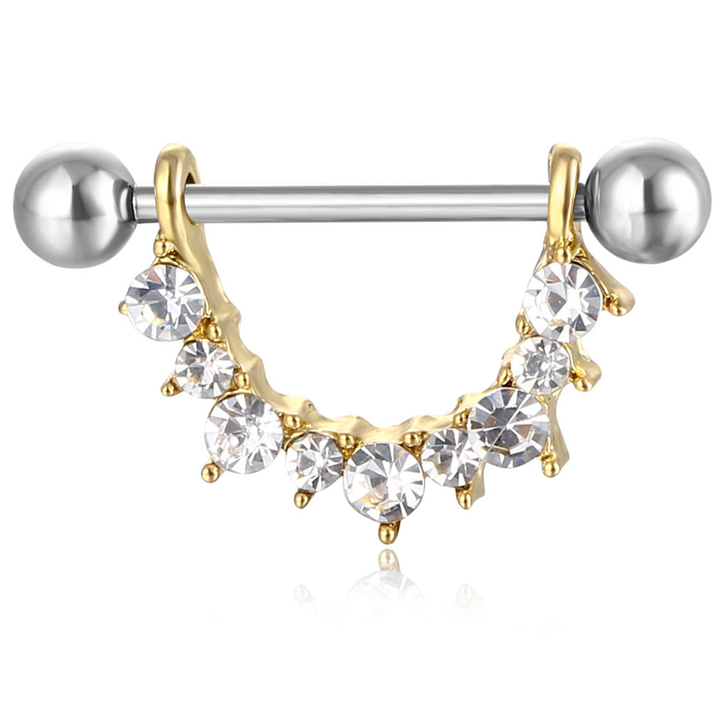 D0941-4 ( 4 colors ) Clear with Gold people style Heart nipple ring Belly Button Body Piercing Jewelry Dangle Accessories Fashion Charm (20 pcs/lot), Silver
D0941-4 ( 4 colors ) Clear with Gold people style Heart nipple ring Belly Button Body Piercing Jewelry Dangle Accessories Fashion Charm (20 pcs/lot), Silver
