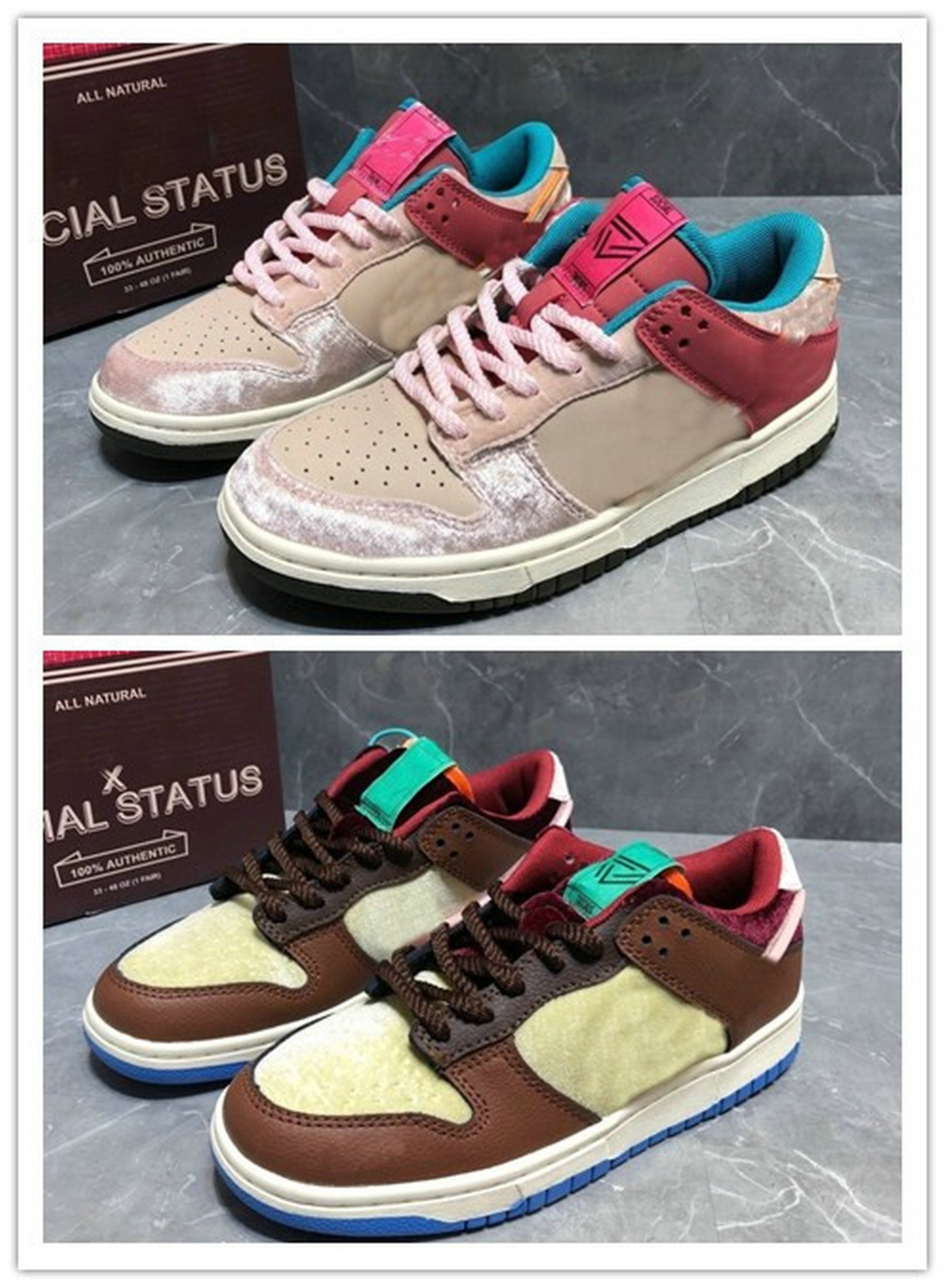 Social Status x D Outdoor Shoes Low Men Women Sports Desginer Sneakers Pro QS Strawberry Casual Sport Skateboard Milk Jelly Hook, Customize
Social Status x D Outdoor Shoes Low Men Women Sports Desginer Sneakers Pro QS Strawberry Casual Sport Skateboard Milk Jelly Hook, Customize
