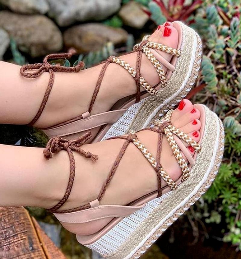 Sandals Wedges Vintage Plus Size Light Summer High Heels Shoes Woman Women Gladiator Sandalias Mujer Sapato Feminino SA0664, Pink
Sandals Wedges Vintage Plus Size Light Summer High Heels Shoes Woman Women Gladiator Sandalias Mujer Sapato Feminino SA0664, Pink