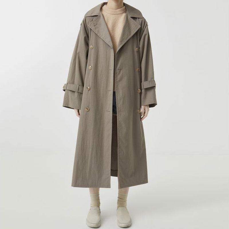 Women' Trench Coats Women Coat 2021 Autumn Turn-down Collar Double Breasted Loose Lady Long With Sashes
Women' Trench Coats Women Coat 2021 Autumn Turn-down Collar Double Breasted Loose Lady Long With Sashes