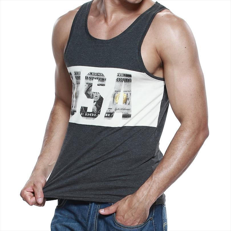 seobean letter usa print tank debardeur homme mens summer vest male fashion cotton undershirt man sleeveless caleon, White;black
seobean letter usa print tank debardeur homme mens summer vest male fashion cotton undershirt man sleeveless caleon, White;black