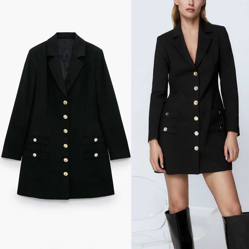 Za Pronounced Shoulder Mini Black Dress Women Elegant Long Sleeve Gold Button Office Dresses False Welt Pockets Vestido 210602
Za Pronounced Shoulder Mini Black Dress Women Elegant Long Sleeve Gold Button Office Dresses False Welt Pockets Vestido 210602
