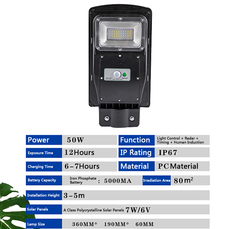 Outdoor Lighting Intergrated Solar Lamp Household Street Light IP67 Waterproof Garden Lamps 50 100 150 200W Human Body Induction Wall Solars Lead Lights
Outdoor Lighting Intergrated Solar Lamp Household Street Light IP67 Waterproof Garden Lamps 50 100 150 200W Human Body Induction Wall Solars Lead Lights