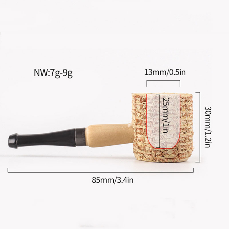 New Adult Corn Cob Pipe Disposable Men Portable Natural Corncob Pipes High Quality Creative Smoking Accessories VTKY2232 Free shipping