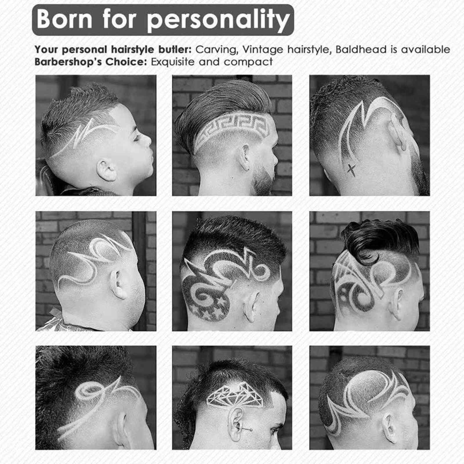 Electric Hair Clipper Barber Hair Trimmer for Men Rechargeable T Bald Head 0mm Haircut Hair Cutting Machine Beard Trimmer Shaver G1116