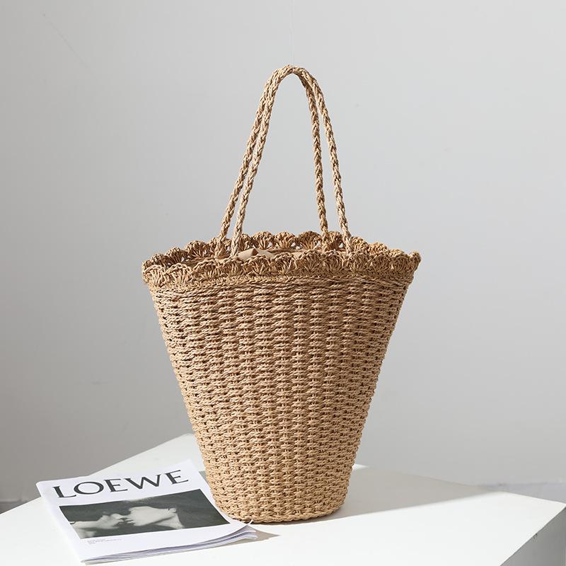Fan-shaped Straw Woven Bag Shoulder Portable Seaside Vacation Beach Large Capacity Handbag And Totes Bags, Brown
Fan-shaped Straw Woven Bag Shoulder Portable Seaside Vacation Beach Large Capacity Handbag And Totes Bags, Brown