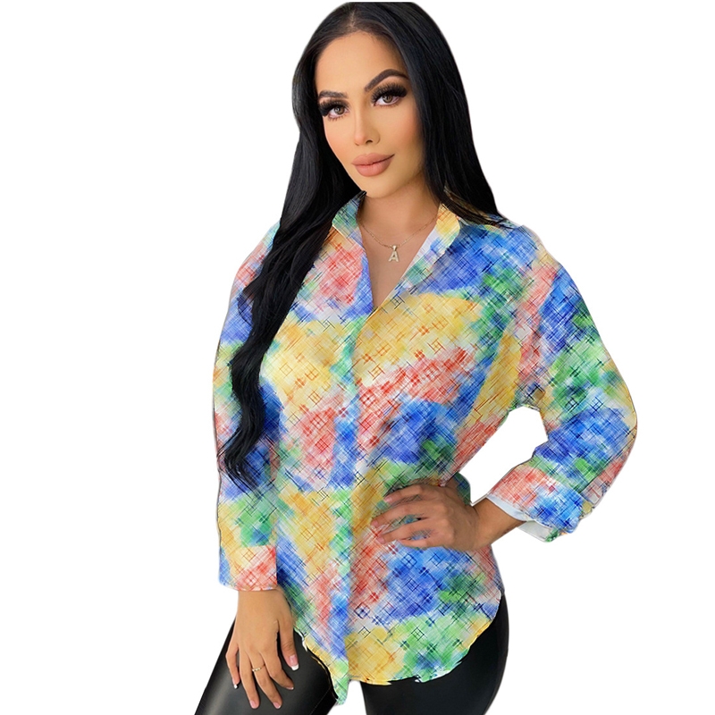 Brand Casual Print Personality Fashion Blouses Letters Printing Desinger Old Flowers pattern Long Sleeve Ladies Sexy Nightclub Womens Button Shirts Tops Size -2XL, Multi
Brand Casual Print Personality Fashion Blouses Letters Printing Desinger Old Flowers pattern Long Sleeve Ladies Sexy Nightclub Womens Button Shirts Tops Size -2XL, Multi