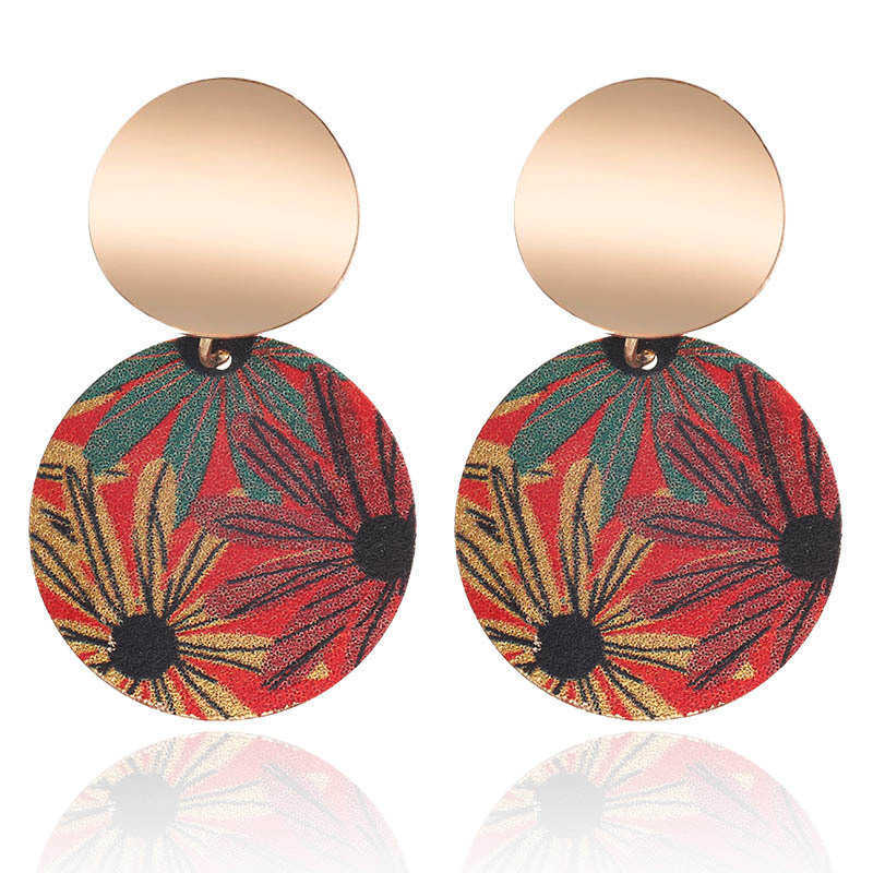 Fashion Creative Fashion Sequin Earrings Temperament Frosted Color Pattern Disc Pendant Earring Versatile Jewelry
Fashion Creative Fashion Sequin Earrings Temperament Frosted Color Pattern Disc Pendant Earring Versatile Jewelry