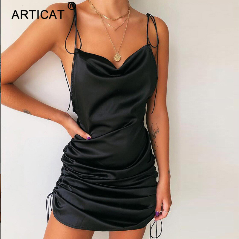 satin dstring ruched dress for women solid sleeveless sling dresses ladies autumn clubwear party breachwearhigh quality, Black;gray
satin dstring ruched dress for women solid sleeveless sling dresses ladies autumn clubwear party breachwearhigh quality, Black;gray
